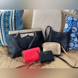 Kate Spade Reseller Bundle Lot of 5 | Leather Tote, 3 Crossbody Bags + Wallet